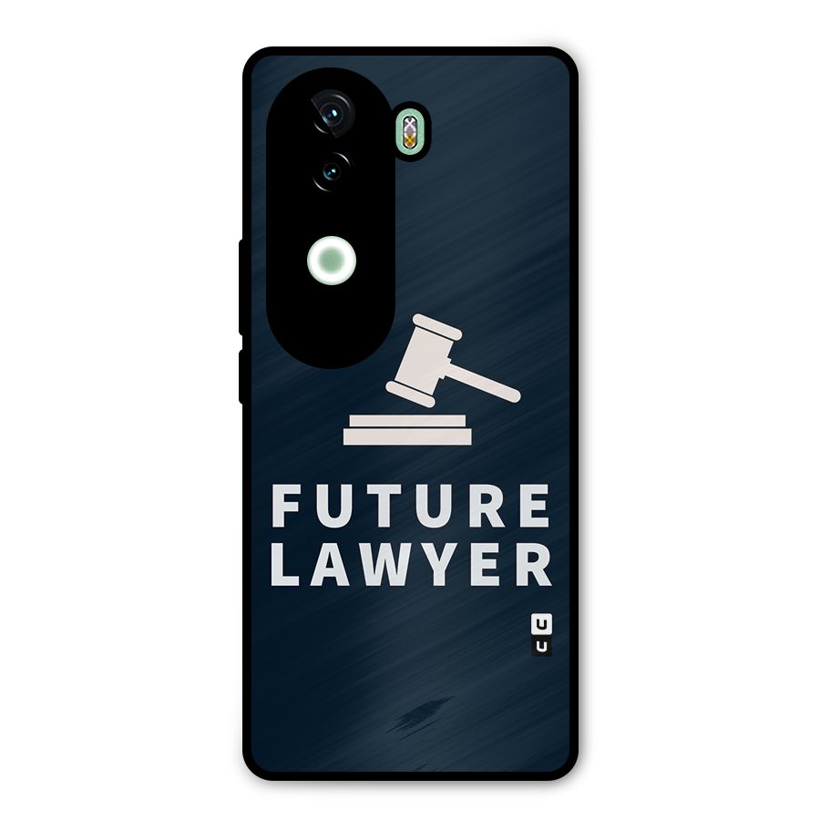 Future Lawyer Metal Back Case for iQOO Z9s