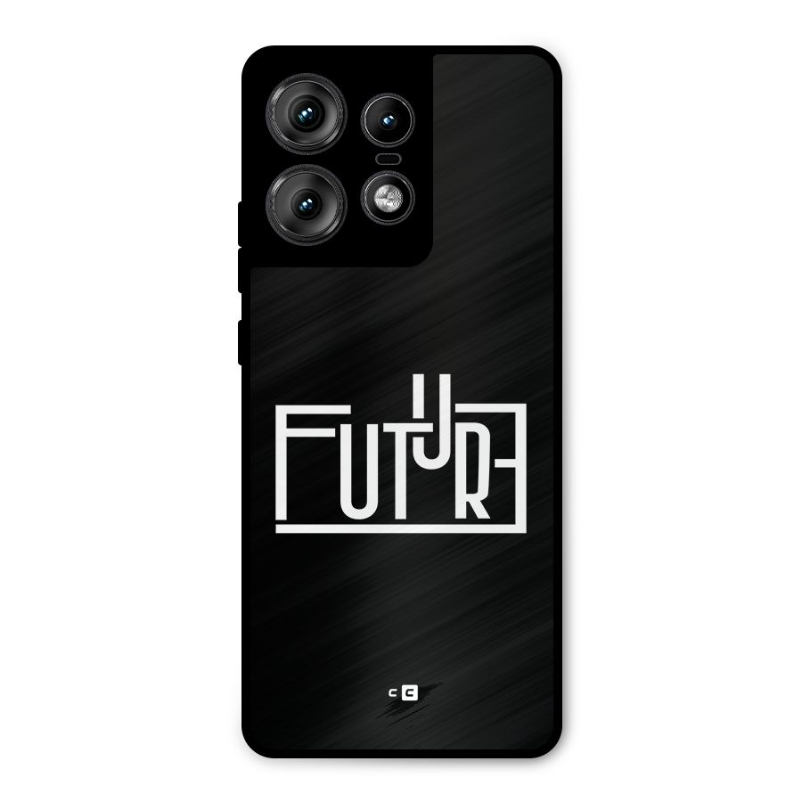 Future Type Metal Back Case for Motorola Edge 50 Pro