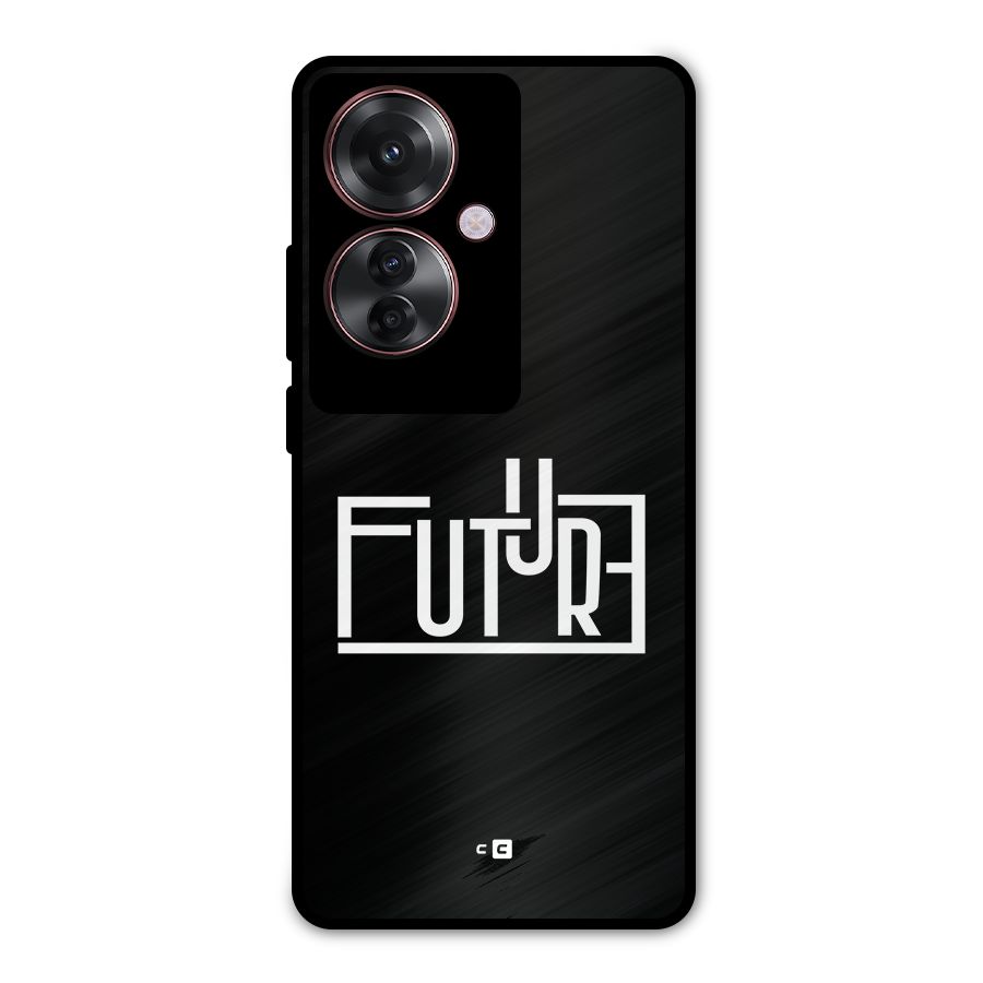 Future Type Metal Back Case for Oppo F25 Pro