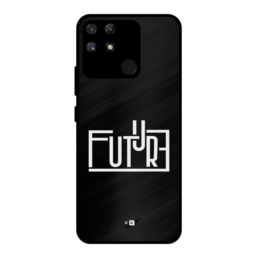 Future Type Metal Back Case for Realme Narzo 50A
