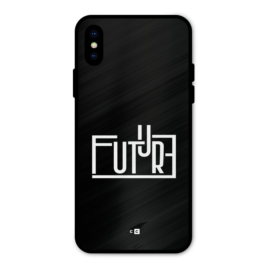 Future Type Metal Back Case for iPhone X