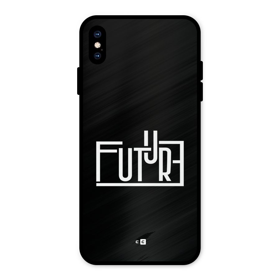 Future Type Metal Back Case for iPhone XS Max