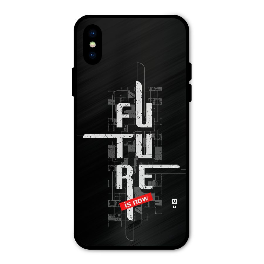 Future is Now Metal Back Case for iPhone X