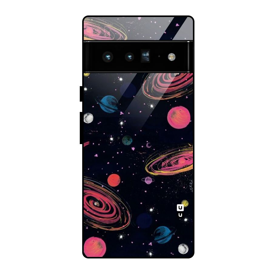 Galaxy Beauty Glass Back Case for Google Pixel 6 Pro