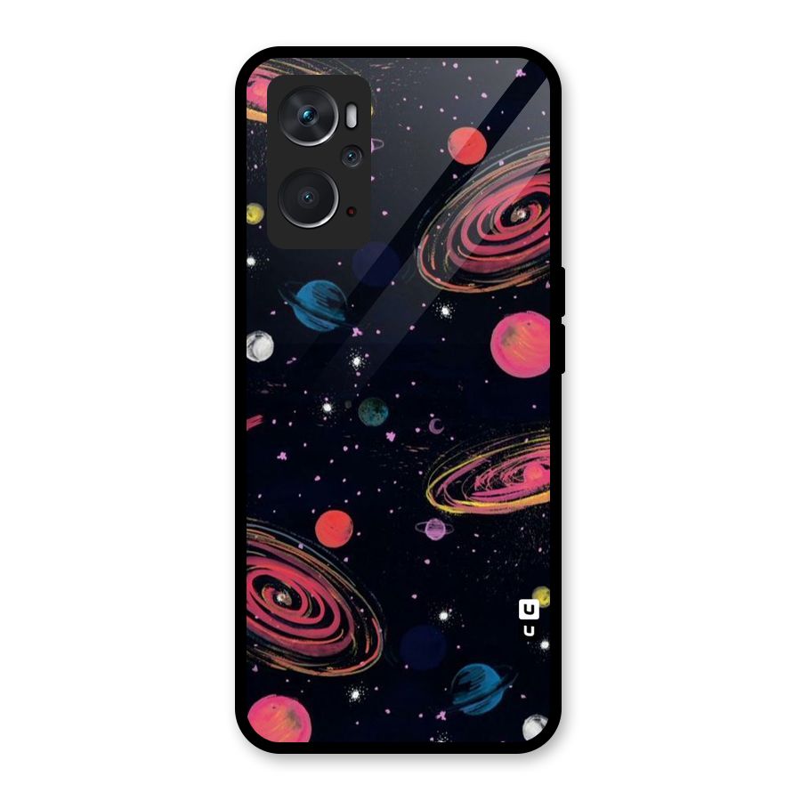 Galaxy Beauty Glass Back Case for Oppo K10 4G