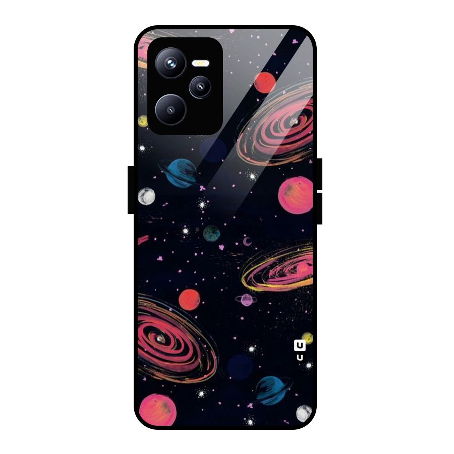 Galaxy Beauty Glass Back Case for Realme C35