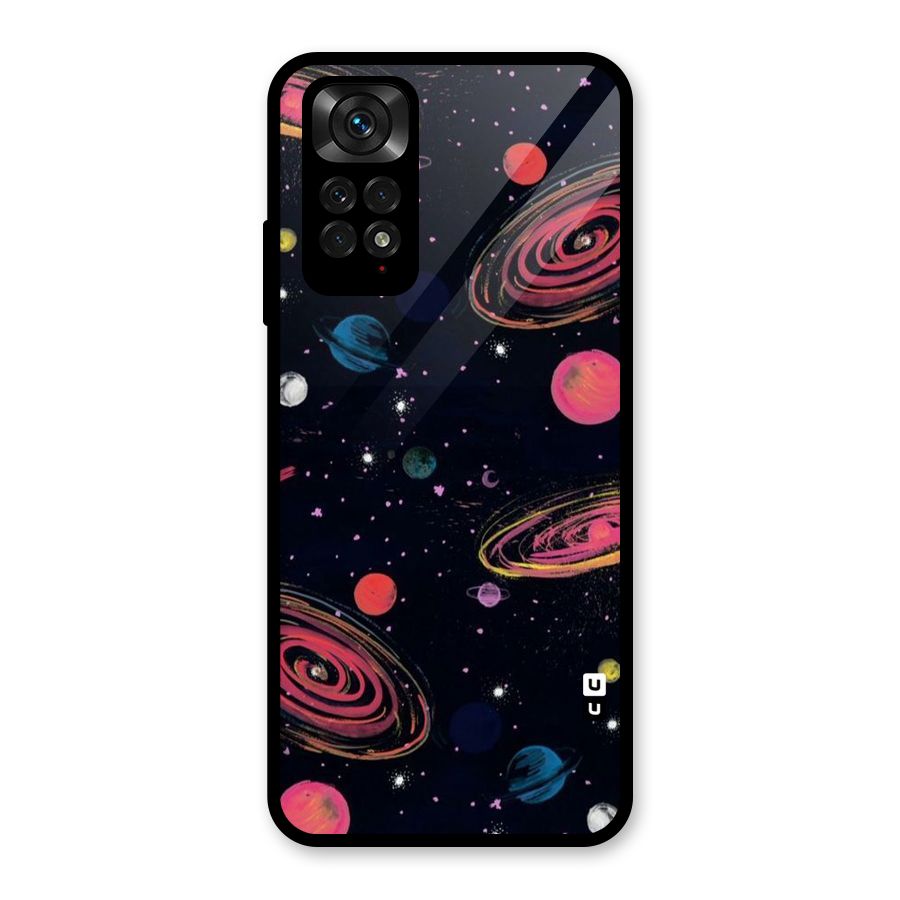 Galaxy Beauty Glass Back Case for Redmi Note 11S