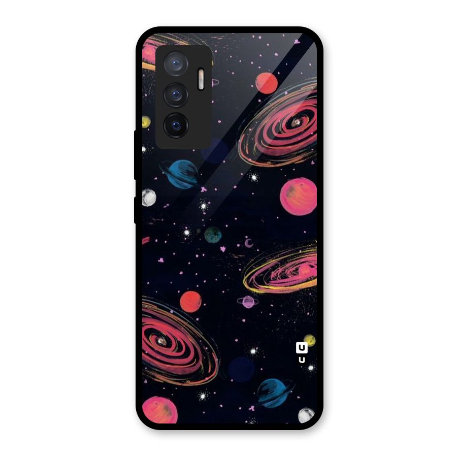 Galaxy Beauty Glass Back Case for Vivo V23e