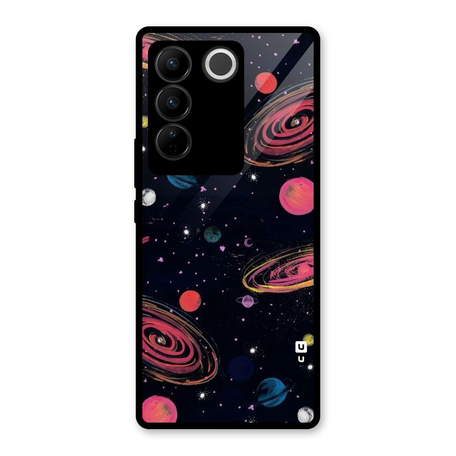 Galaxy Beauty Glass Back Case for Vivo V27