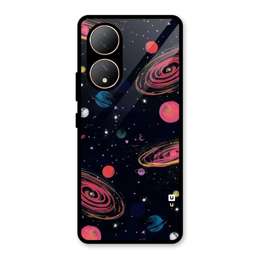 Galaxy Beauty Glass Back Case for Vivo Y100A