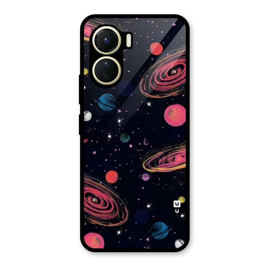 Galaxy Beauty Glass Back Case for Vivo Y16