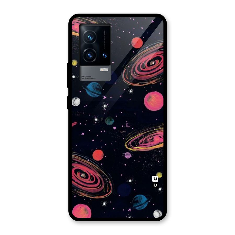 Galaxy Beauty Glass Back Case for iQOO 9 5G