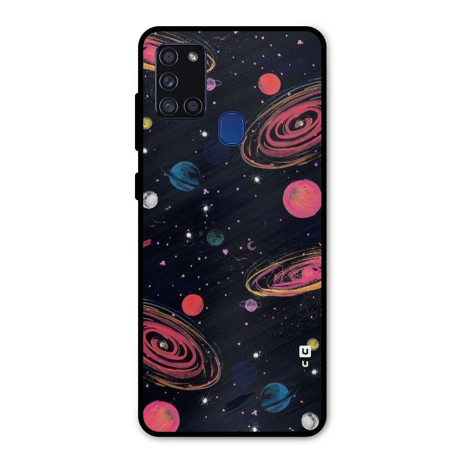 Galaxy Beauty Metal Back Case for Galaxy A21s