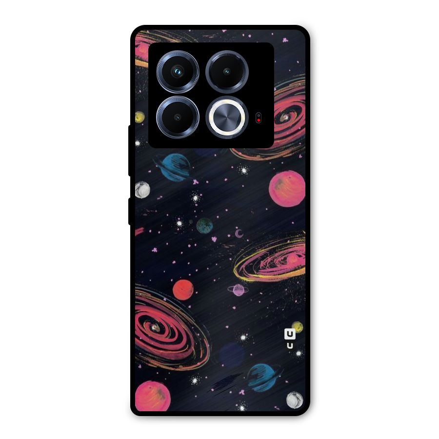 Galaxy Beauty Metal Back Case for Infinix Note 40 5G