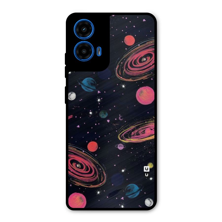 Galaxy Beauty Metal Back Case for Moto G45