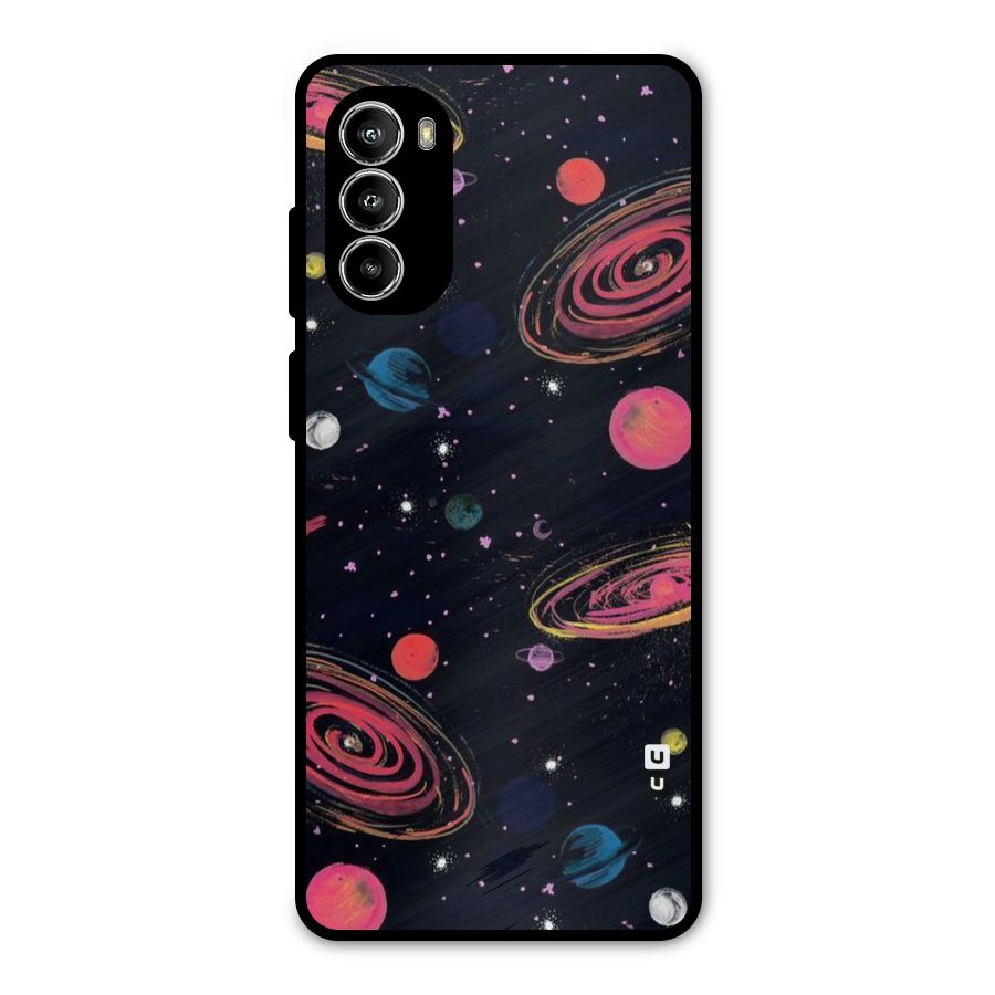 Galaxy Beauty Metal Back Case for Moto G52