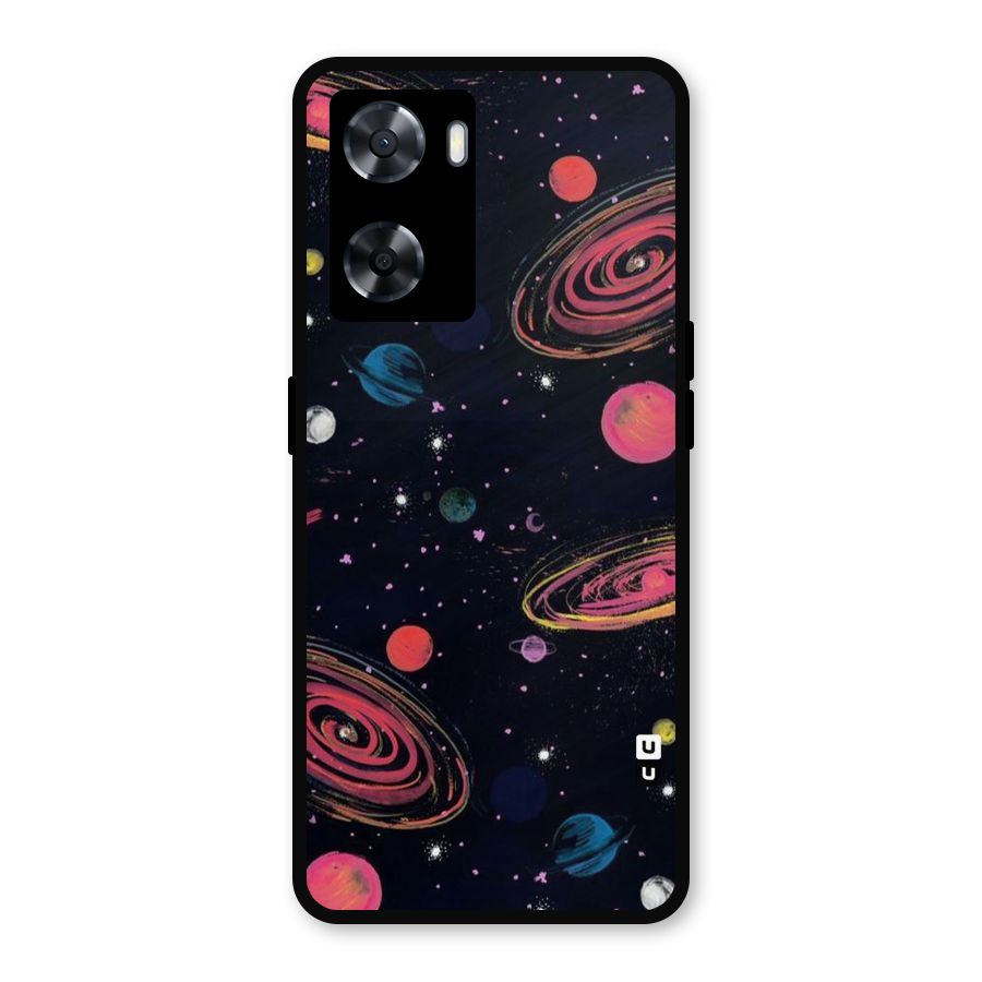 Galaxy Beauty Metal Back Case for Oppo A77s