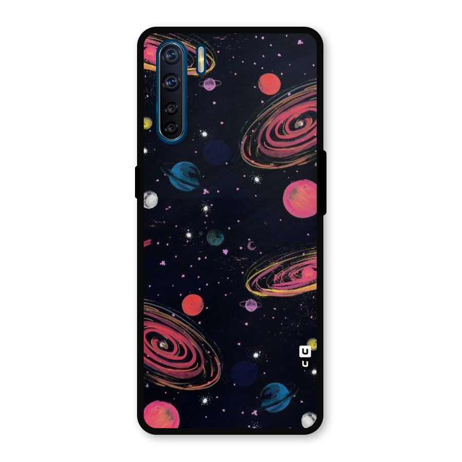 Galaxy Beauty Metal Back Case for Oppo F15