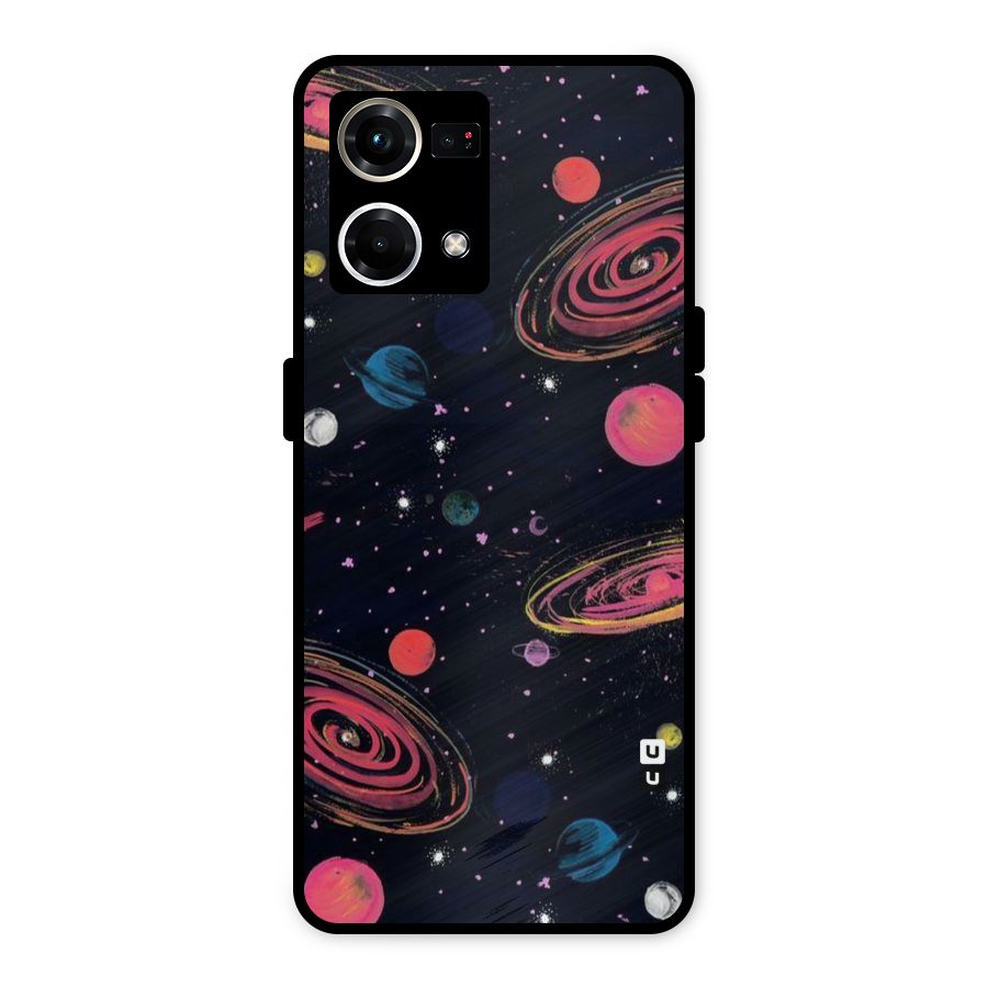Galaxy Beauty Metal Back Case for Oppo F21 Pro 4G
