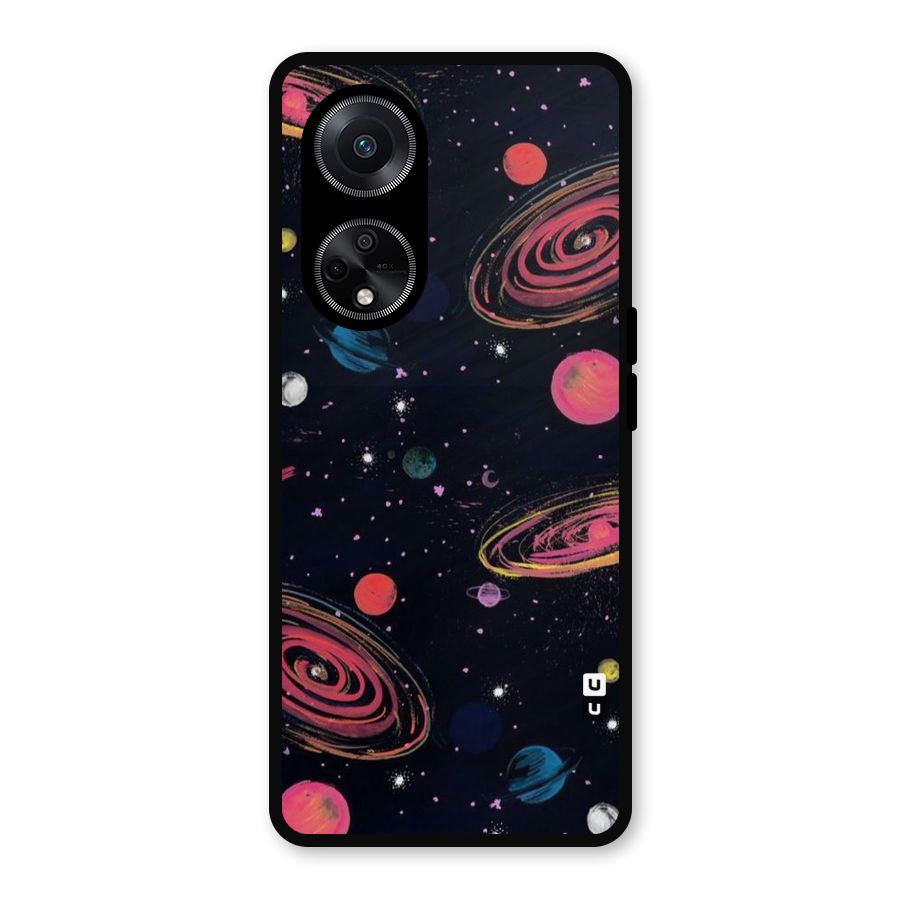 Galaxy Beauty Metal Back Case for Oppo F23