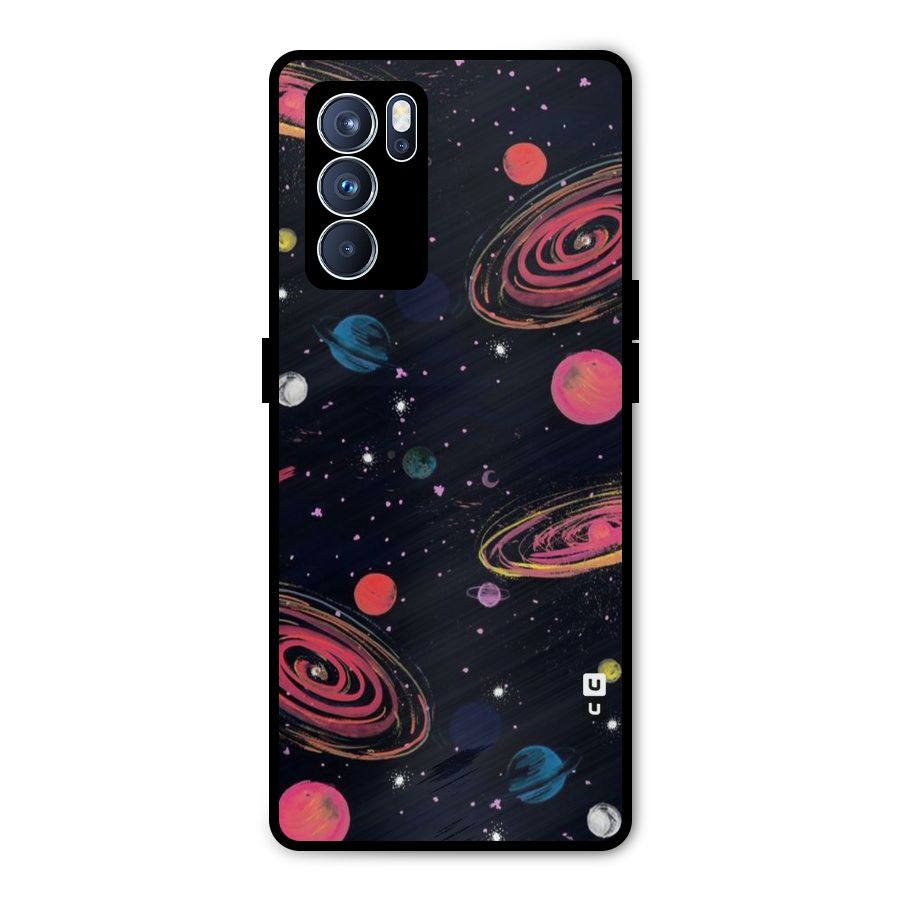 Galaxy Beauty Metal Back Case for Oppo Reno6 Pro 5G