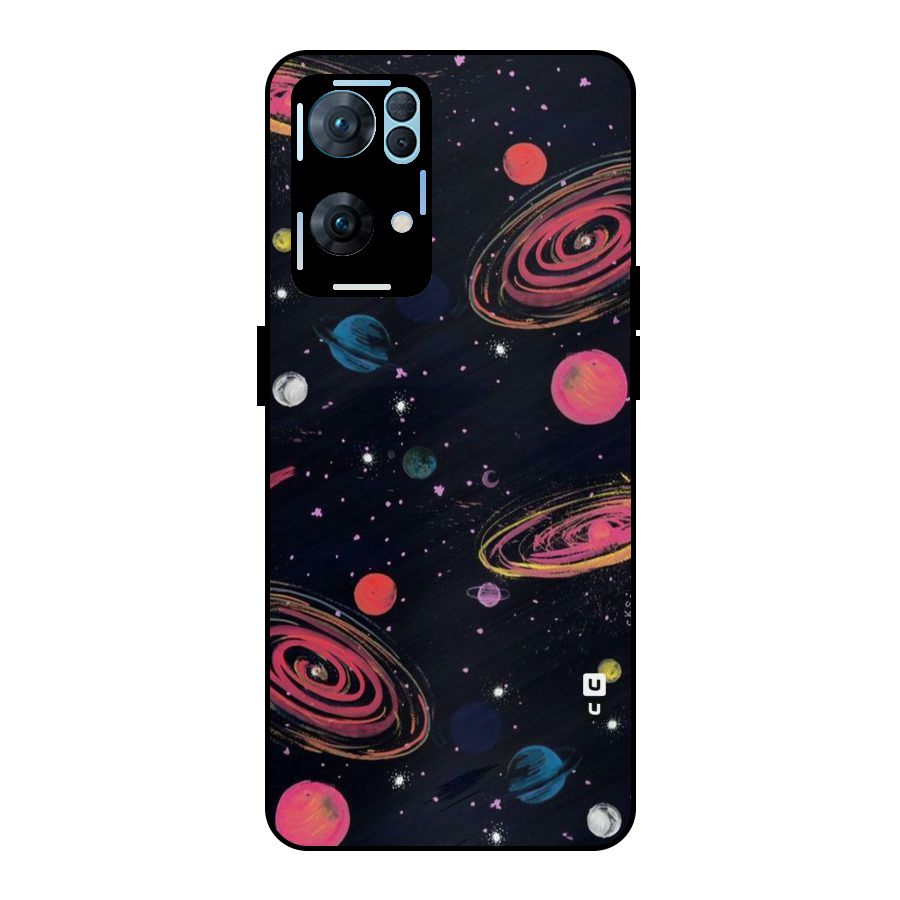 Galaxy Beauty Metal Back Case for Oppo Reno7 Pro 5G