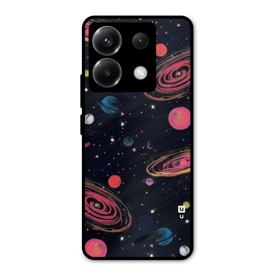 Galaxy Beauty Metal Back Case for Poco X6