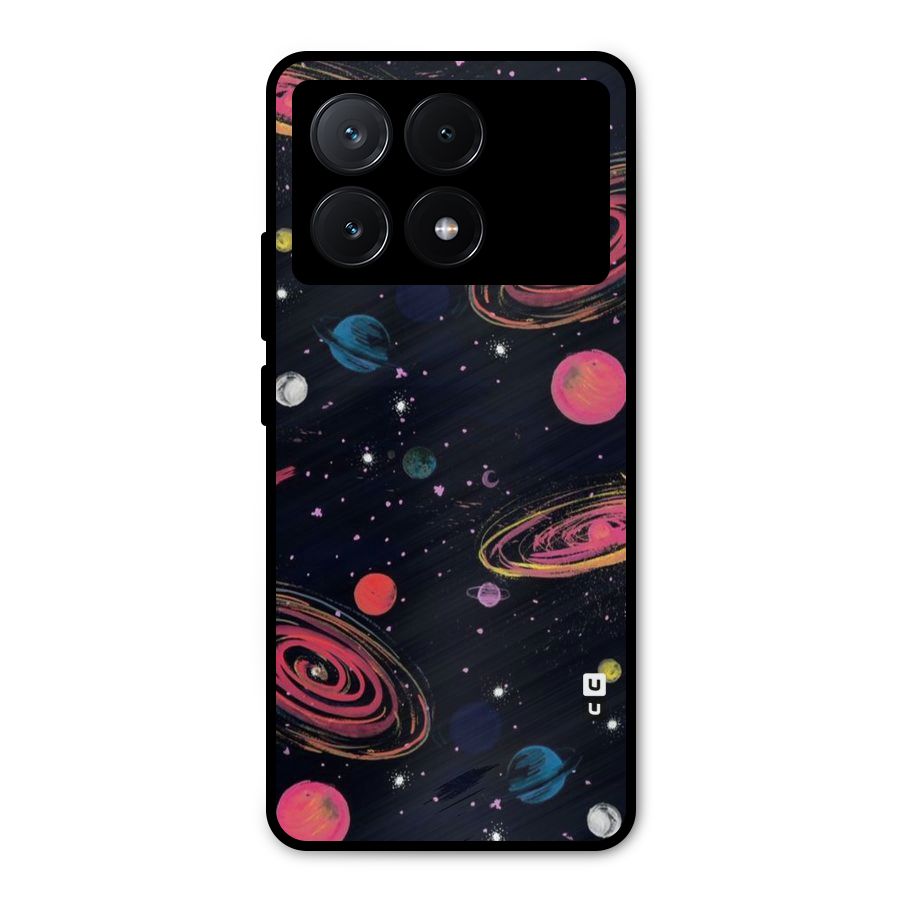 Galaxy Beauty Metal Back Case for Poco X6 Pro