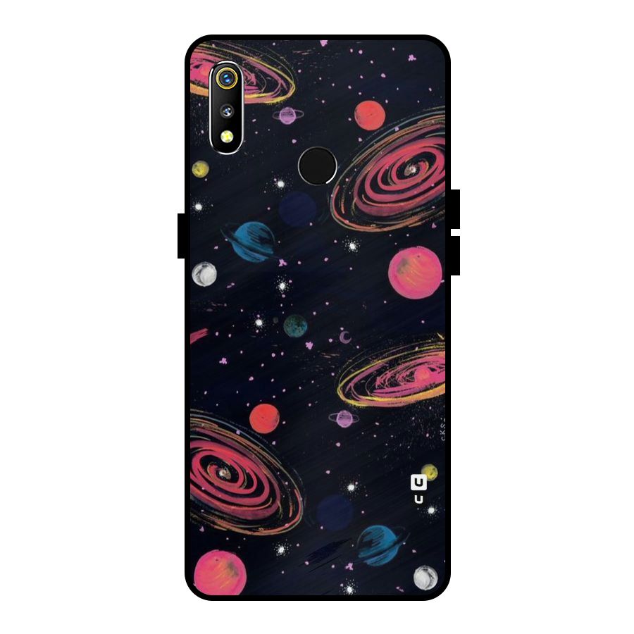Galaxy Beauty Metal Back Case for Realme 3i