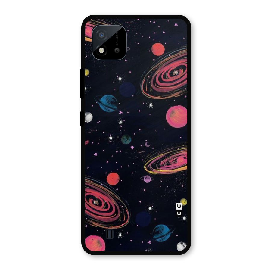 Galaxy Beauty Metal Back Case for Realme C11 2021