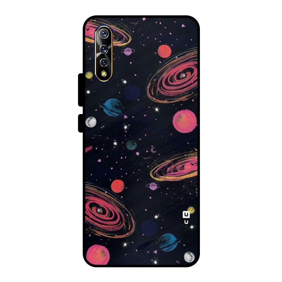Galaxy Beauty Metal Back Case for Vivo S1