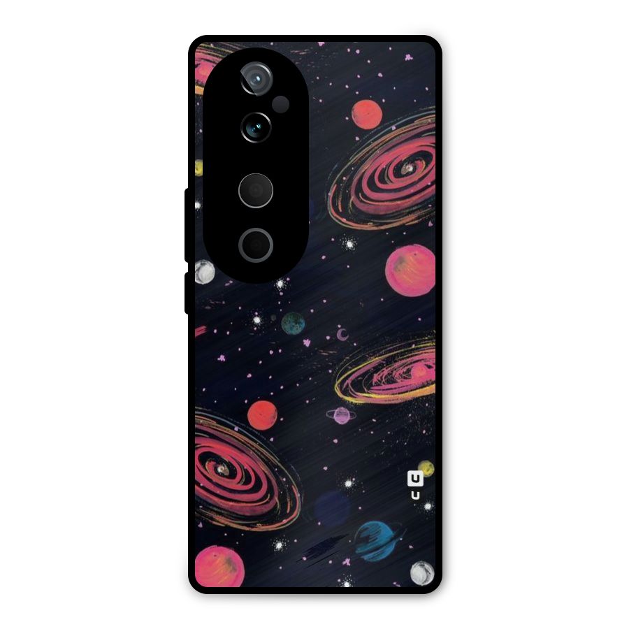 Galaxy Beauty Metal Back Case for Vivo T3 Ultra