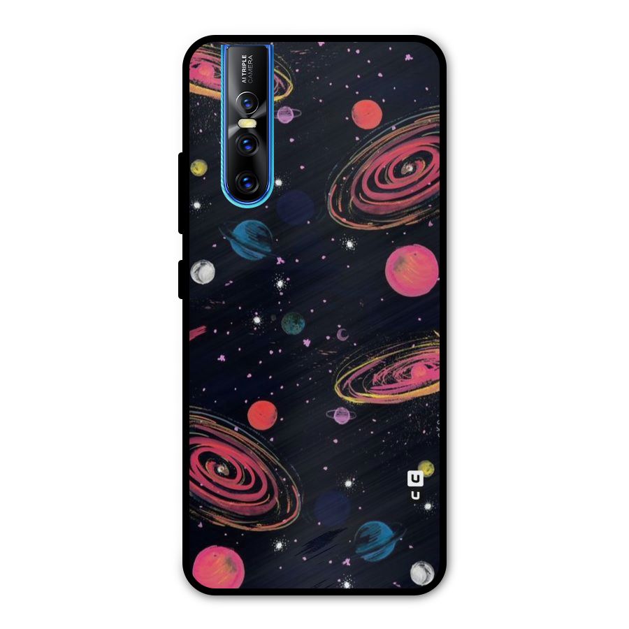 Galaxy Beauty Metal Back Case for Vivo V15 Pro