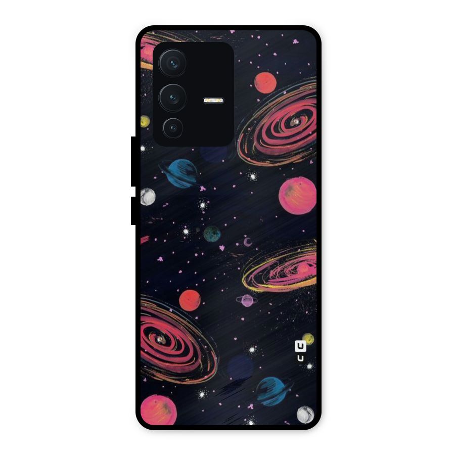 Galaxy Beauty Metal Back Case for Vivo V23 5G