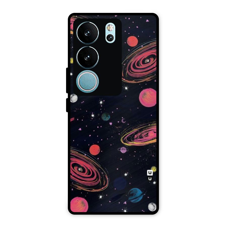 Galaxy Beauty Metal Back Case for Vivo V29