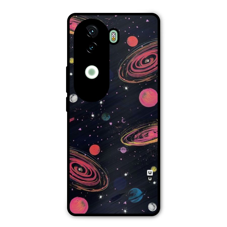 Galaxy Beauty Metal Back Case for Vivo V40e