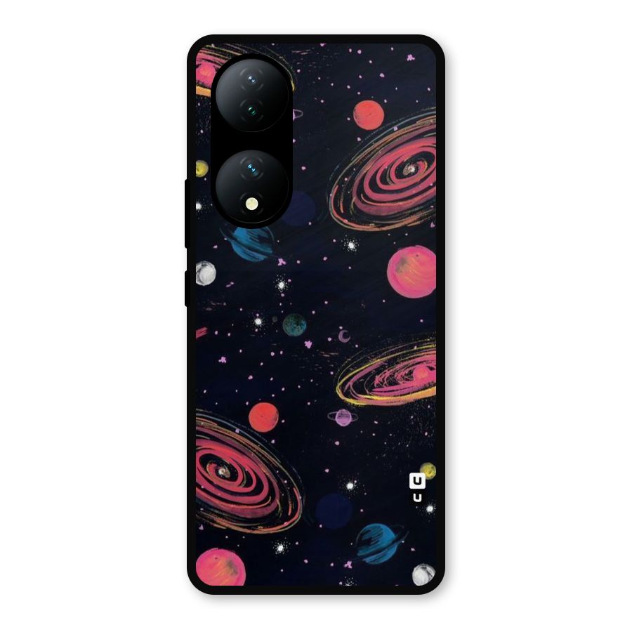 Galaxy Beauty Metal Back Case for Vivo Y100
