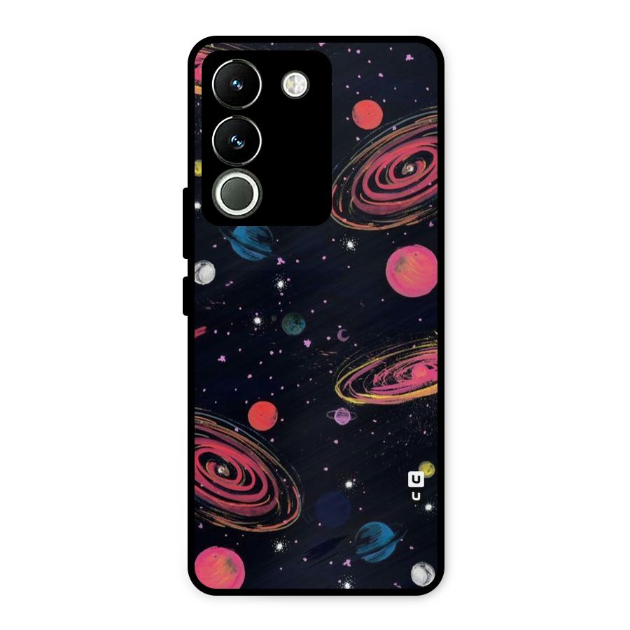 Galaxy Beauty Metal Back Case for Vivo Y200