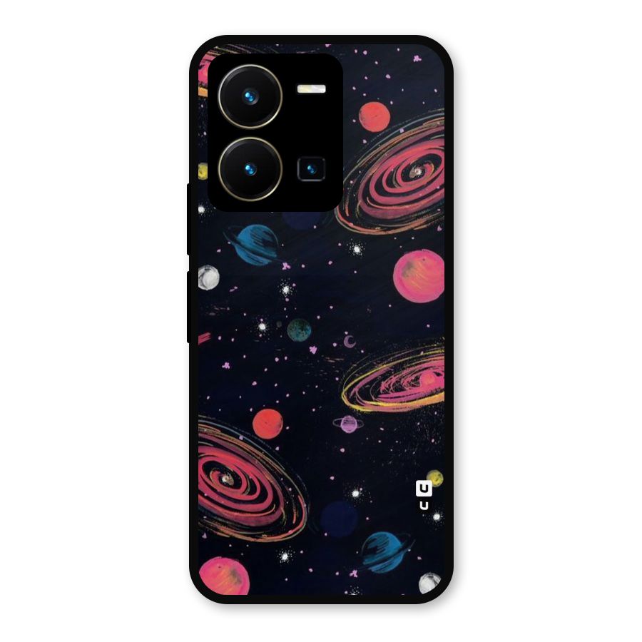 Galaxy Beauty Metal Back Case for Vivo Y35
