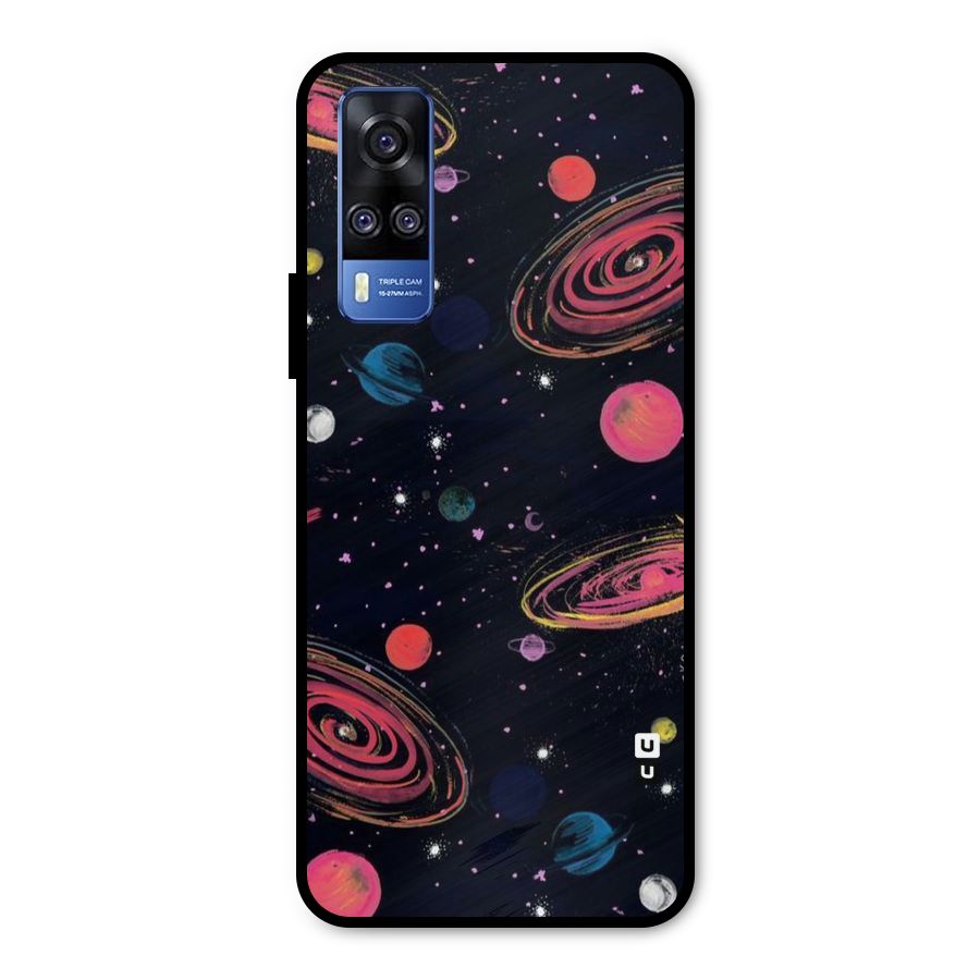 Galaxy Beauty Metal Back Case for Vivo Y51A