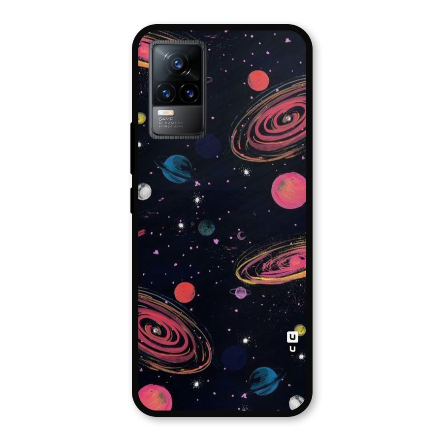 Galaxy Beauty Metal Back Case for Vivo Y73