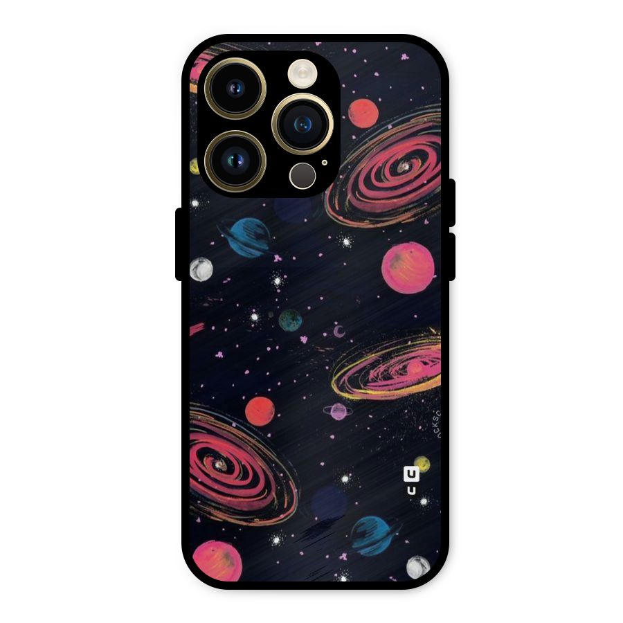 Galaxy Beauty Metal Back Case for iPhone 14 Pro