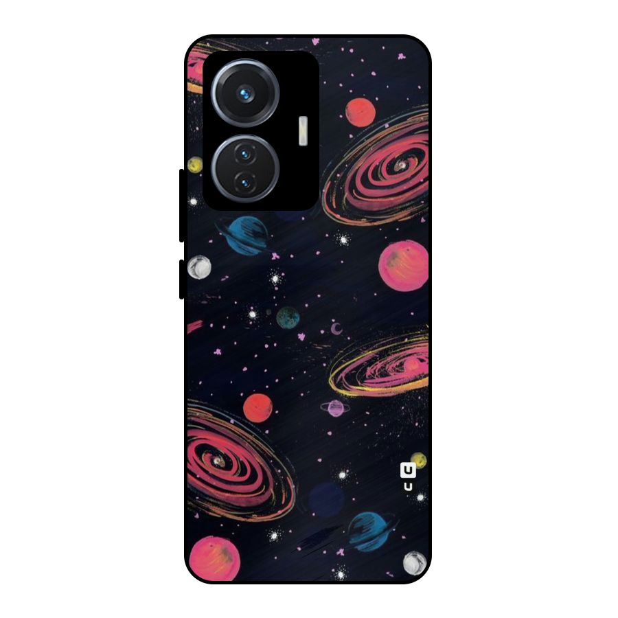 Galaxy Beauty Metal Back Case for iQOO Z6 44W
