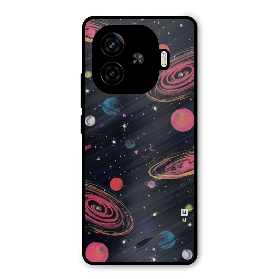 Galaxy Beauty Metal Back Case for iQOO Z9 Turbo