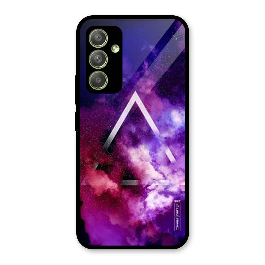 Galaxy Smoke Hues Glass Back Case for Galaxy A54