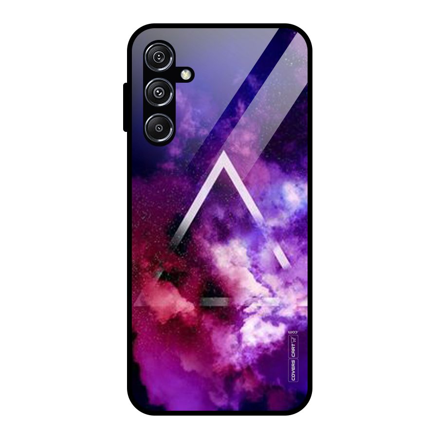 Galaxy Smoke Hues Glass Back Case for Galaxy M34 5G