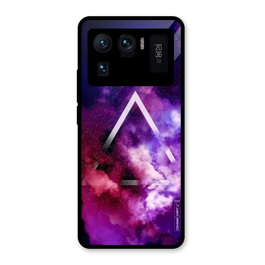 Galaxy Smoke Hues Glass Back Case for Mi 11 Ultra