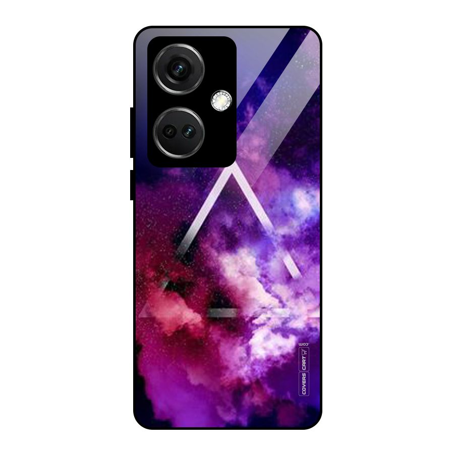Galaxy Smoke Hues Glass Back Case for OnePlus Nord CE 3 5G
