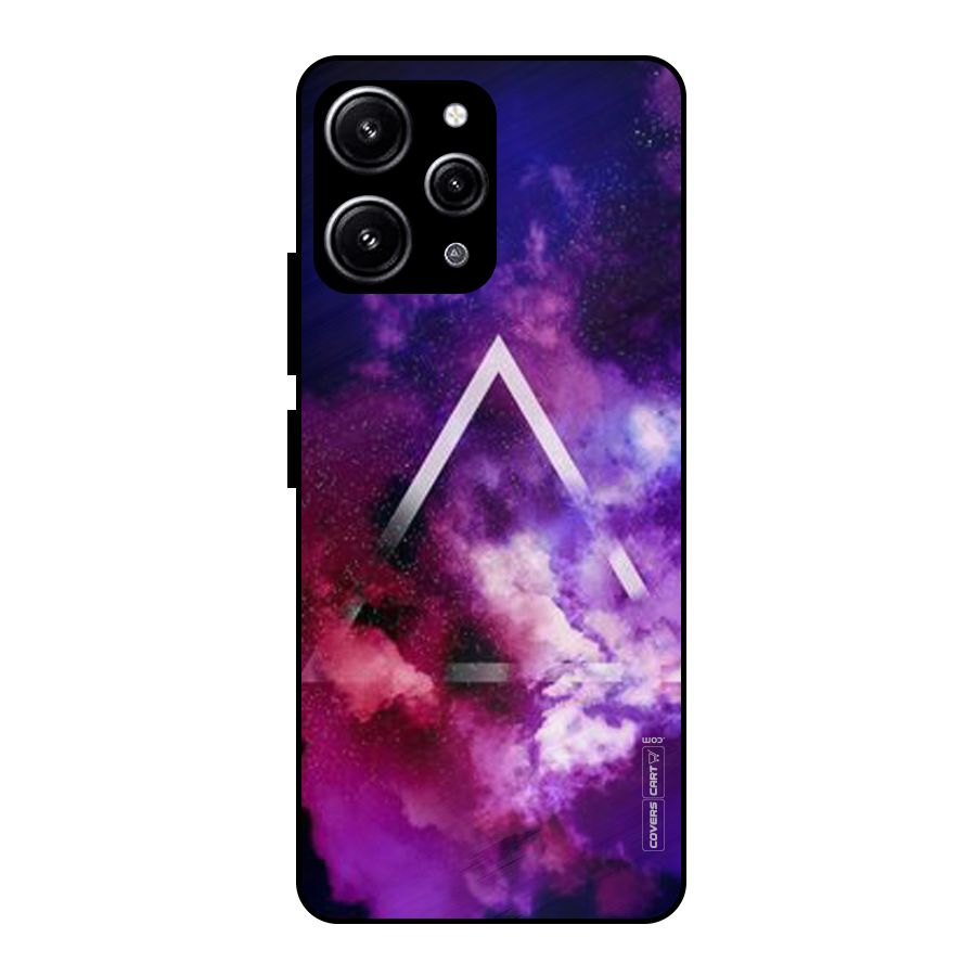 Galaxy Smoke Hues Glass Back Case for Redmi 12 4G