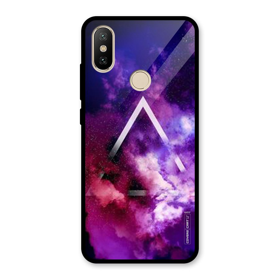 Galaxy Smoke Hues Glass Back Case for Redmi A2